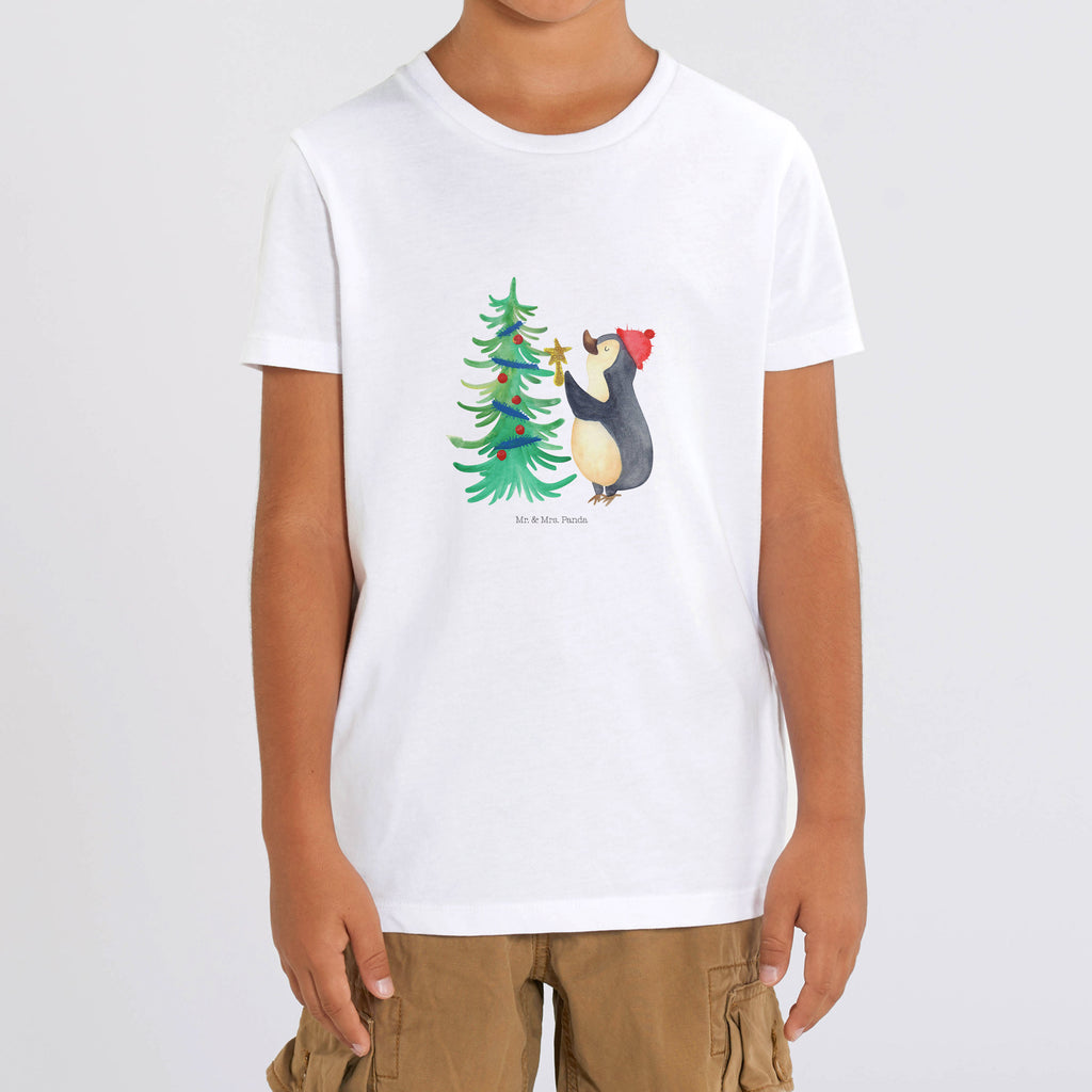 Organic Kinder T-Shirt Pinguin Weihnachtsbaum Pinguin, Weihnachten, Winter   Winter, Weihnachten, Weihnachtsdeko, Nikolaus, Advent, Heiligabend, Wintermotiv