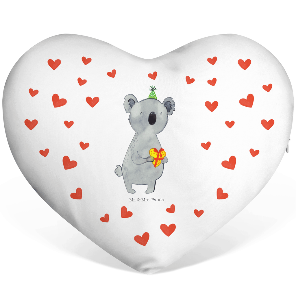 Herzkissen Koala Geschenk Kissen, Herzkissen, Herzform, Herz, Dekokissen, Koala, Koalabär, Geschenk, Geburtstag, Party