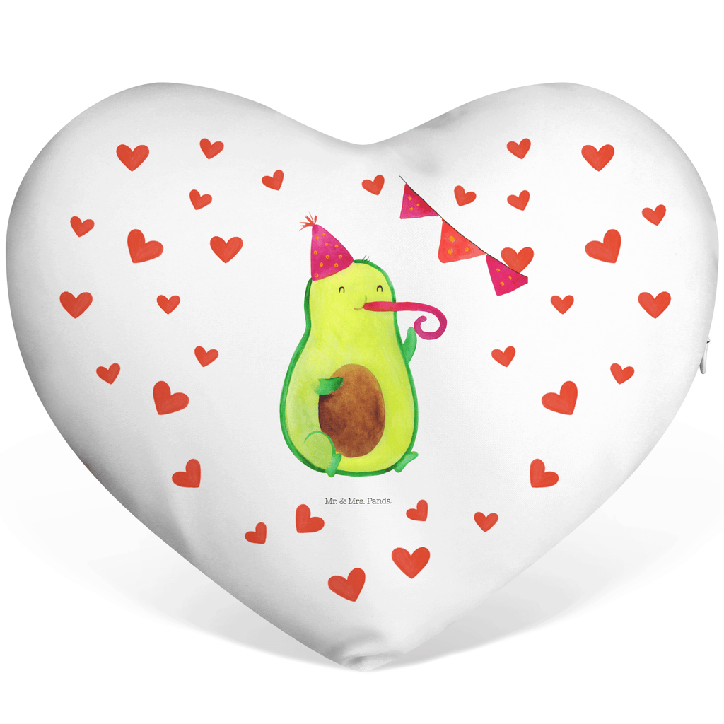 Herzkissen Avocado Birthday Kissen, Herzkissen, Herzform, Herz, Dekokissen, Avocado, Veggie, Vegan, Gesund