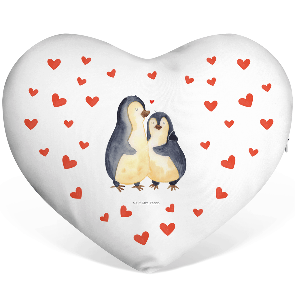 Herzkissen Pinguin umarmend Kissen, Herzkissen, Herzform, Herz, Dekokissen, Pinguin, Liebe, Liebespaar, Liebesbeweis, Liebesgeschenk, Verlobung, Jahrestag, Hochzeitstag, Hochzeit, Hochzeitsgeschenk