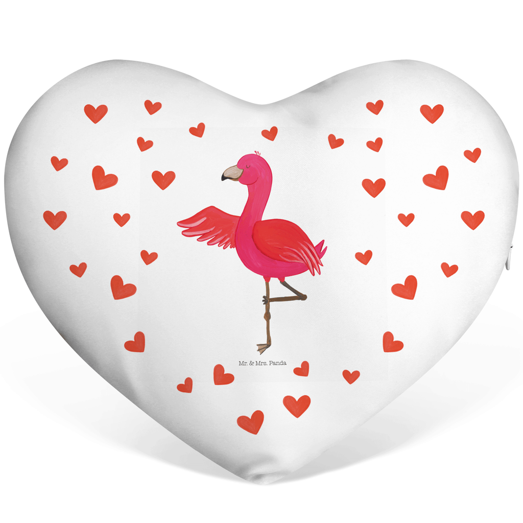 Herzkissen Flamingo Yoga Kissen, Herzkissen, Herzform, Herz, Dekokissen, Flamingo, Vogel, Yoga, Namaste, Achtsamkeit, Yoga-Übung, Entspannung, Ärger, Aufregen, Tiefenentspannung