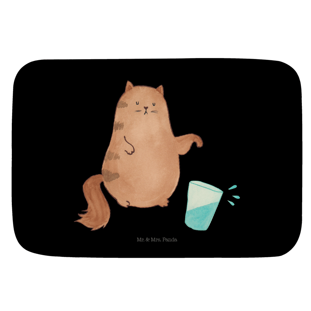 Badvorleger Katze Wasserglas