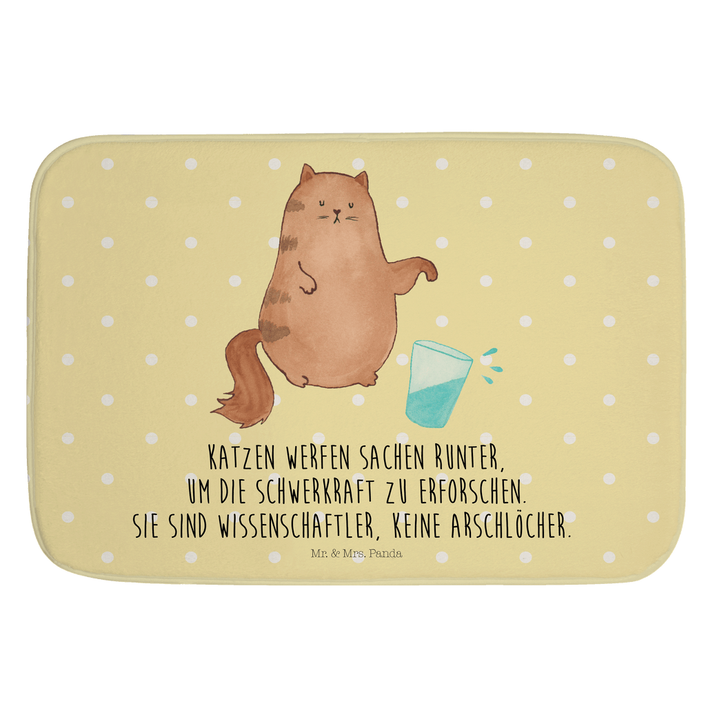 Badvorleger Katze Wasserglas